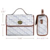 All Over Print Canvas Bag (Brown)