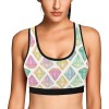 Women's All Over Print Sports Bra (T52)