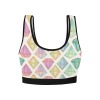 Women's All Over Print Sports Bra (T52)