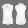 Custom Specialized Sleeveless Polo Shirts Zip Up Sports Tank Tops