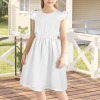 Custom Personalized Sleeveless Ruffle Trim Girls Dress