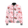 Women's All Over Print Bomber Jacket(Model H21)