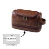 Red Brown PU Toiletry Bag (Front Custom)(Made In USA)