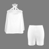 Custom Individualized Halter Neck Backless Top & Shorts Set