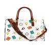 Large Capacity Travel Bag-Large (Brown Short Patch) (1737)