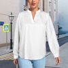 Custom Specialized V Neck Long Sleeve Blouse