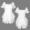 Custom Personalized Off Shoulder Strappy Ruffle Hem Romper