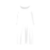 Women's 3/4 Sleeve Fit and Flare Midi Dress