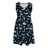 Round-Neck Buttoned Pocket Dress