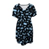 V-Neck Fitted Dress