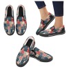 Slip-on Canvas Women's Shoes Model 019(Two Shoes With Different Printing)