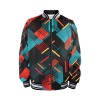Men's Striped Trim Bomber Jacket