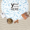 Personalized Round Beach Towel 59"x59