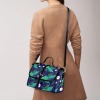Multi-Function Leather Satchel-Black (Model 1739)