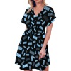 V-Neck Fitted Dress