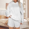 Custom Personalized Women's Plush Hooded Pajama Set