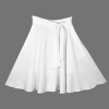 Custom Personalized High Waist Bowknot Front A-line Skirt