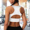 Custom Personalized Deep V-Neck Racerback Cutout Sports Crop Tops