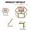 Hexagon Glass Jewelry Box