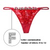 Custom Letter Lace G-String (C) (Front Customizing)(Made In USA)