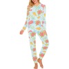 Women's Round-Neck Long Pajama Set(Model Sets 07)