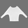 Custom Personalized Casual Long Batwing Sleeve Off Shoulder Sweater