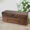 Custom Double Slot Wooden Ring Box