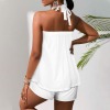 Custom Individualized Halter Neck Backless Top & Shorts Set