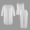Custom Specialized Women's Three-Piece Pocket Cami Pajama Sets