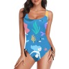 Drawstring Side One-Piece Swimsuit (S14)