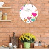 Round Wood Door Hanging Sign 9.84''