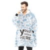 Men's All-over-print Oversized Hooded Blanket