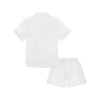 All-Over Print Girl's V-Neck Button Short Sleeve Pajama Set