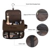 Dark Brown PU Toiletry Bag (Two Side Custom)（Made In USA）