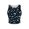 Round-Neck Cropped Vest Top