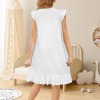 Custom Personalized Short Sleeve Ruffle Hem Girls Dress