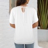 Custom Personalized Women's String Cold Shoulder T-Shirts