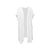 All-Over Print Mid-Length Side Slits Chiffon Beach Covers Up